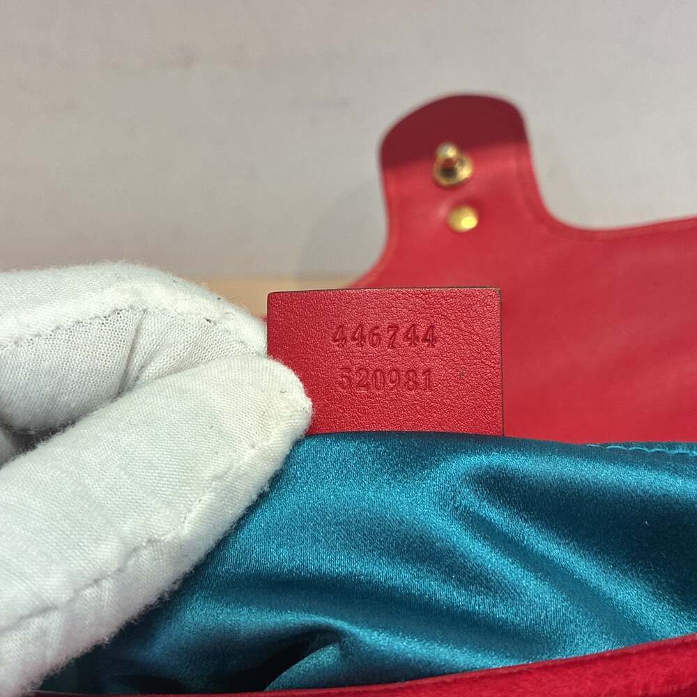 Gucci Gg Marmont Flap Bag Matelasse #244285G93B - Picture 8 of 8